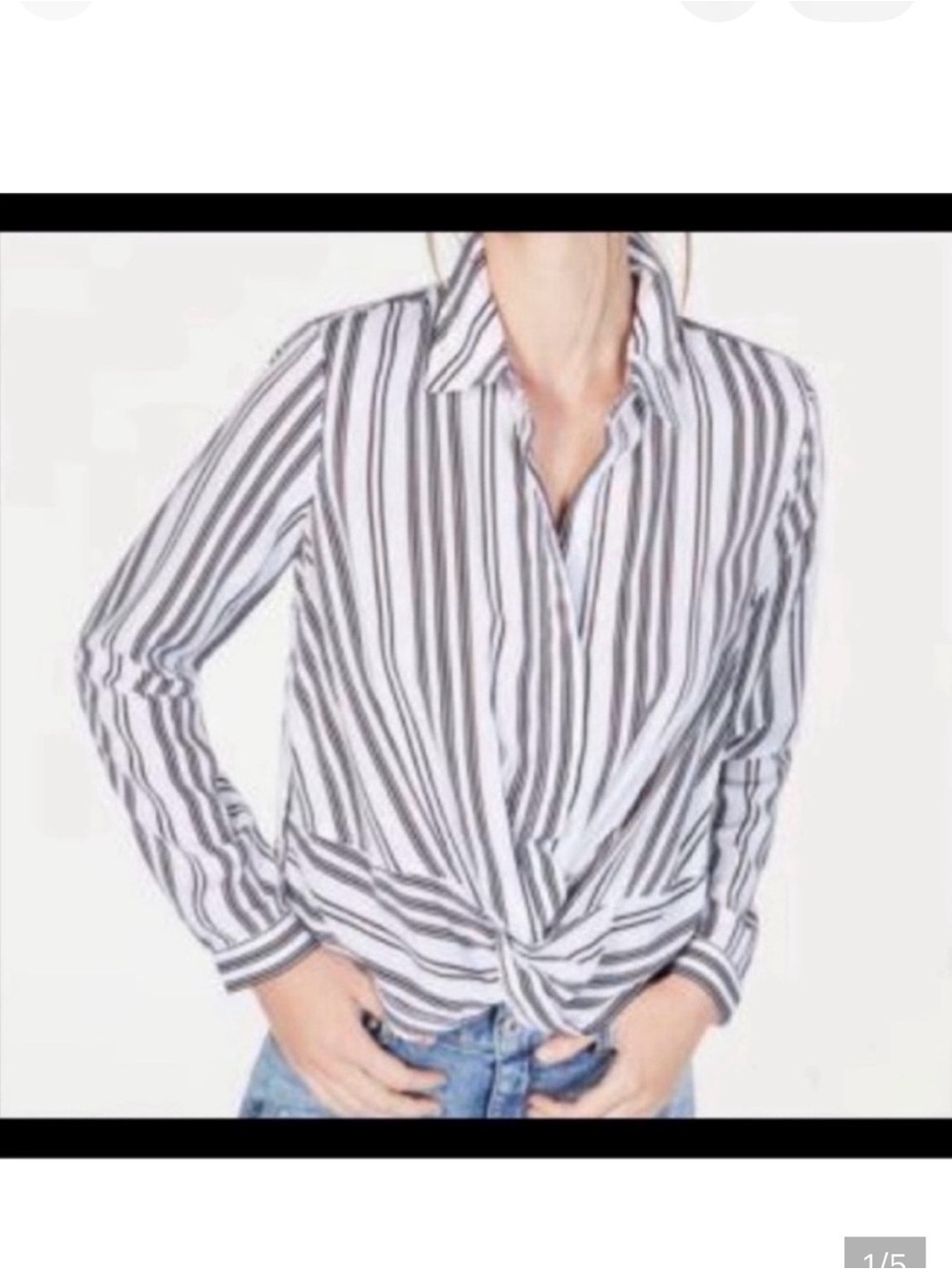 NWT INC International Concepts Striped Shirt Size Small